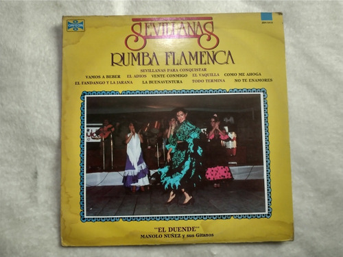 Manolo Núñez   Sevillanas Rumba Flamenca  Lp Vinilo 