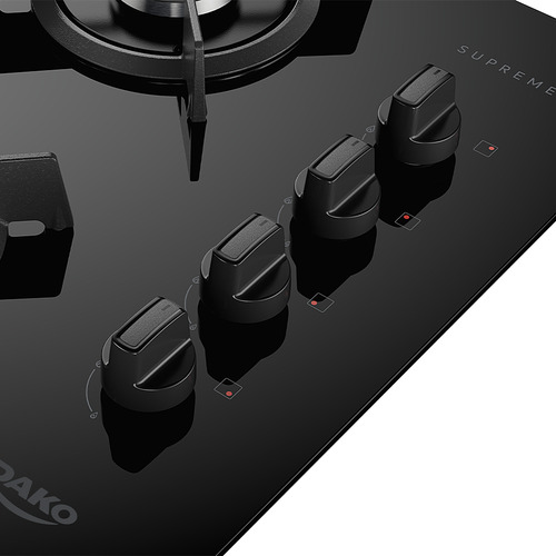 Cooktop Dako Supreme A Gás 4 Bocas Automático E Tripla Chama Bivolt