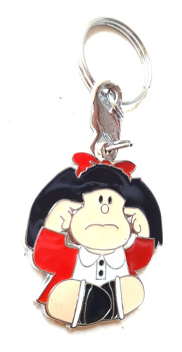 Mafalda Quino No Oigo Llavero Metálico  T06