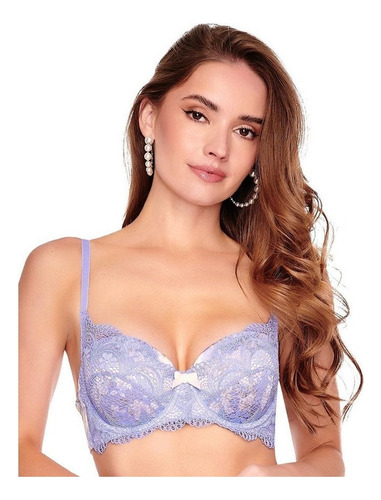 C^ Elegante Coordinado, En Satín Con Encaje, Ilusión 70052