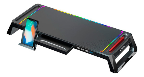 Stand De Monitor Rgb Multiproposito Te7131n 4 Puertos Usb
