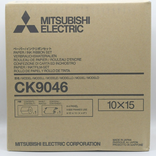 Kit Mitsubishi Ck9046 600 Fotos 10x15 Para Cp 9500/9550 Dw 