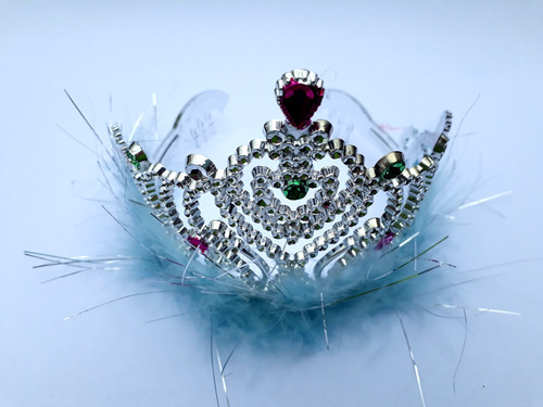 Tiara De Princesa Para Festa Infantil Marabu 12 Un.- FĂșcsia