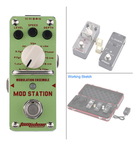 Pedal De Efectos Pedal De Efecto De Modo Único Ams-3 True Ar