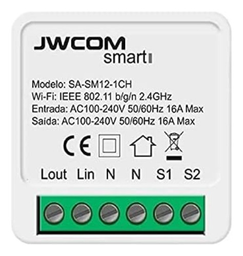 Interruptor Inteligente Mini Módulo Wifi Automação Smartlife