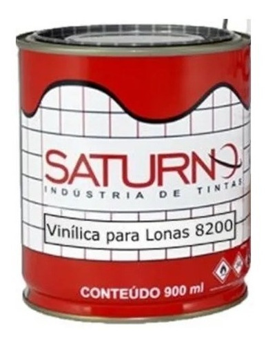 Tinta Vinílica Para Lonas 8200 900ml Saturno Vermelho Claro