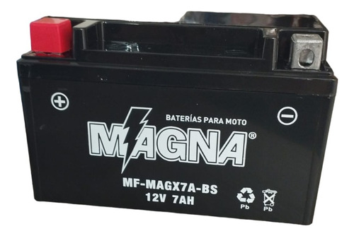 Bateria Akt 125 Dinamic - Kymko - Xm 180 Mf-magx7a-bs Magna