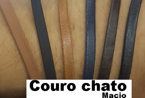 Couro Chato Macio Para Colar E Pulseiras