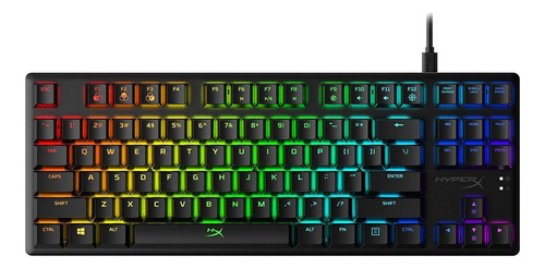 Teclado Gaming Hyperx Alloy Origins Core Inglés Rgb Color del teclado Negro Idioma Inglés US