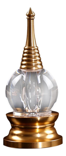 Sarira Stupa Aleación Cristal Budismo Estatuilla Baratijas