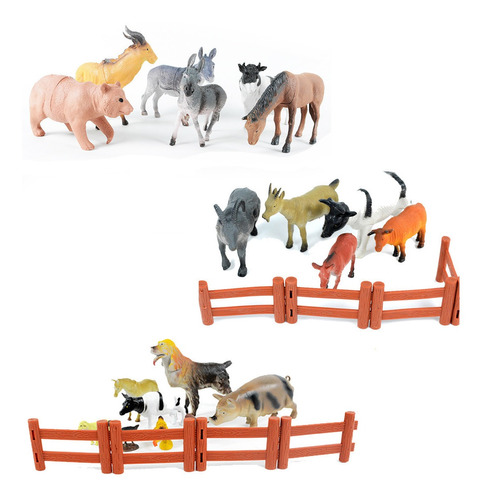 Granja Set De Animales Mediano X 26 Piezas En Blister St