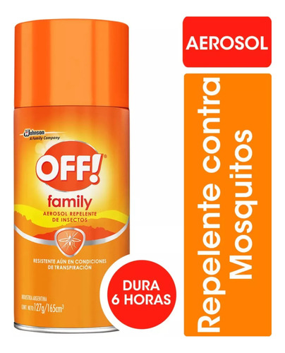 Repelente Off! Familiar Naranja Spray 165cc 127g
