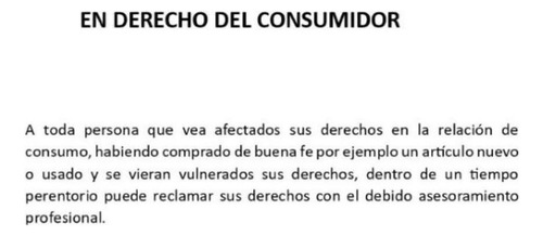 Abogado Especializado En D. Civil, Laboral, Del Consumidor