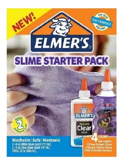 Kit De Slime Starter Pack 4 Colas Elmers Toyng 39819