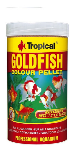 Alimento Goldfish Tropical Goldfish Colour Pellet 1000 Ml