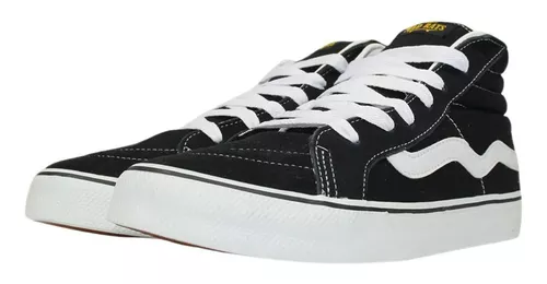 Tênis Mad Rats Hi Top Preto/Amarelo - Brabo Skate Shop