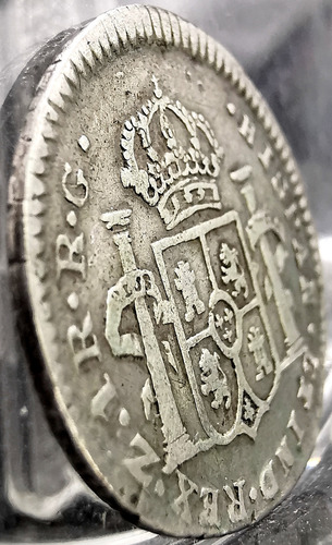 Moneda Original Plata 1 Real 1821 Fernando Vii