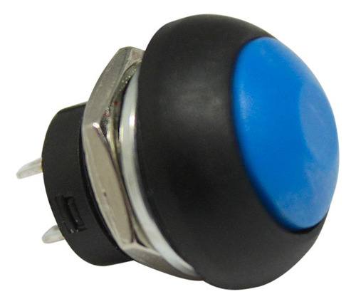 Mini Push Button Pulsador 2 Pines Azul 10 Piezas