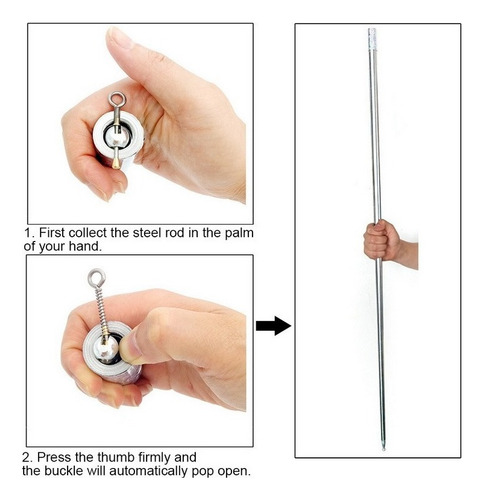Aparecendo Bastão Mágico De Bolso De Cana Retrátil