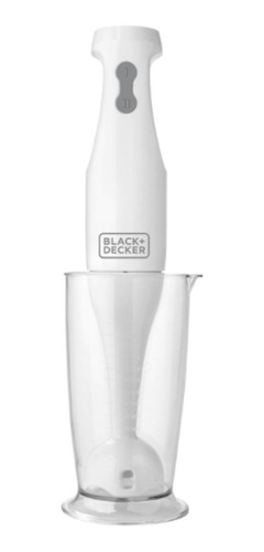 Imagen 3 de 4 de Batidora de inmersión Black+Decker HB2400 blanca 220V 200W