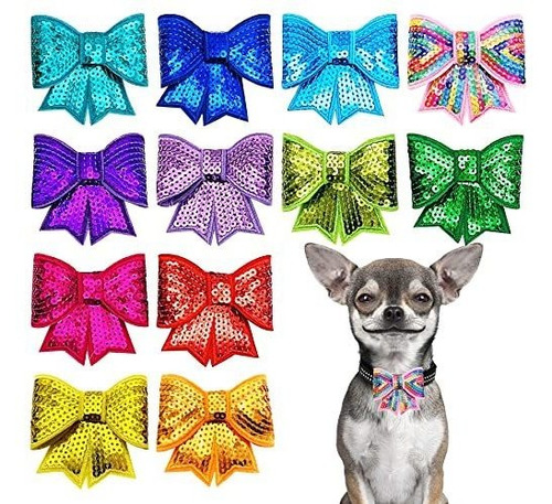 Pet Show 10pcs/pack 2.8  Perros Perros Collar Bows Bftcz