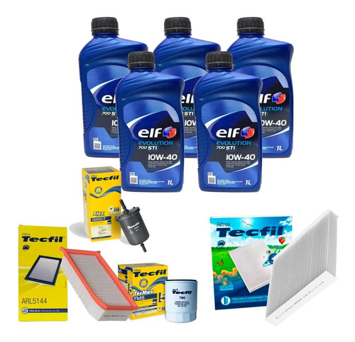 Imagem 1 de 1 de Kit Filtros Óleo 10w40 Sandero 1.6 16v 115cv 2016 17 2018 T