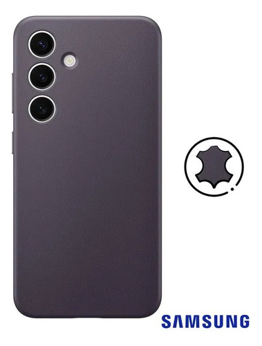 Funda Silicona Original Samsung Galaxy S24 Plus + Violeta Oscuro Lisa
