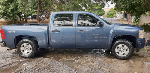 Chevrolet Silverado Lt 2011 Doble Cabina 4x4 220mil Km Azul