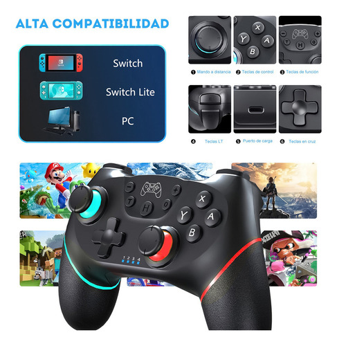 Hui Newnewcontrol Inalámbrico Gamepad Para Nintendo Switch