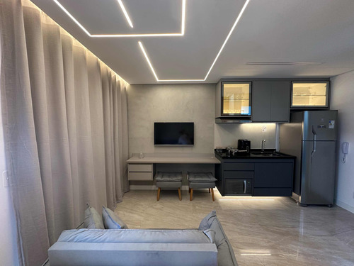 Apartamento Studio 28 Metros Mobiliado Completo À 100mts Metrô Brooklin