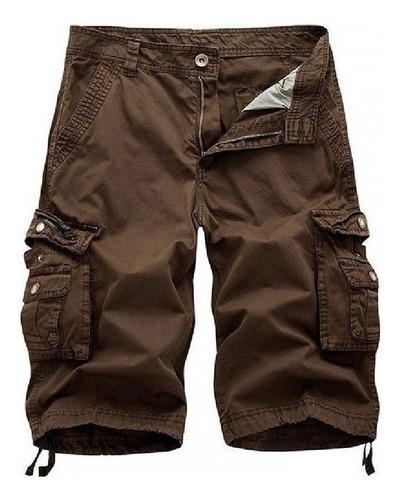 Pantalones Cortos Cargo De Talla Grande Para Hombre De Moda