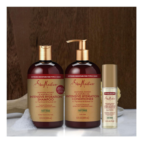 Conjunto De Shampoo E Condicionador Shea Moisture + Conjunto