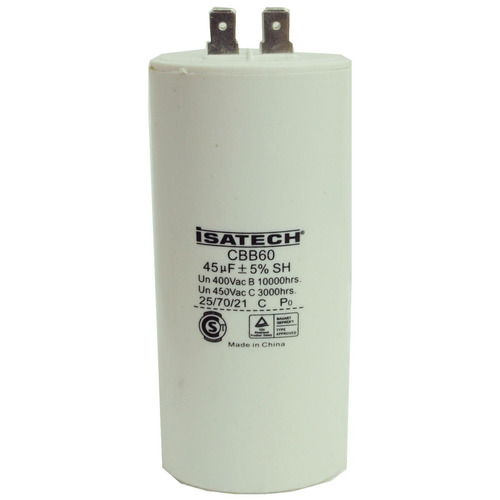 Capacitor De Marcha 45uf Microfaradios 400v 50/60hz Isatech