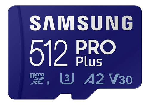 Imagen 1 de 6 de Tarjeta De Memoria Samsung Pro Plus 512mb Microsd +adaptador