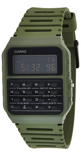 Reloj Calculadora Clasico Casio Ca-53w- Verde