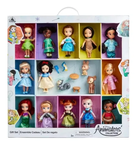 Set 13 Mini Princesas Disney Animators Collection Deluxe.