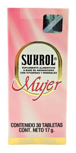 Sukrol Mujer Caja Con 30 Tabletas Vitaminas Minerales Sabor Sin Sabor