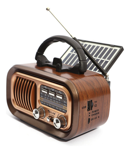 Alto-falante Retrô Bluetooth Am Fm Sw 3 Band Radio
