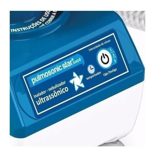 Imagem 5 de 5 de Nebulizador ultrassônico Soniclear Pulmosonic Star Luxo II azul e branco 90V/230V