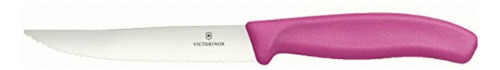 Victorinox Cuchillo Pizza Y Carne, Rosa, 12 Centímetros