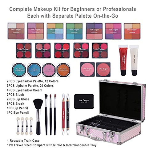 Kit De Maquillaje Caliente De Azúcar Para Niñas 9x5bw