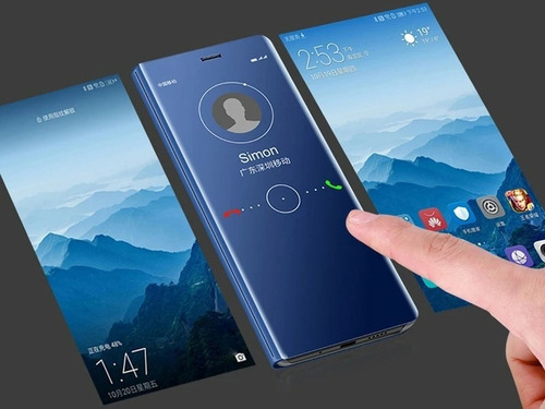 Imagen 1 de 5 de Funda Filp Cover Inteligente Para Huawei P20 Pro Y P Smart