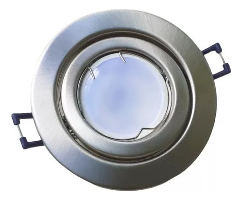 Imagen 2 de 4 de Embutido Spot Werner Gu10 Led Techo Candil Acero Ø100mm