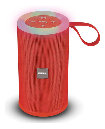 Parlante Portatil Soul Xs 400 Con Bluetooth Color Rojo