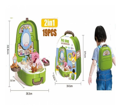 Pet Shop Mochila 2 En 1 19 Pcs