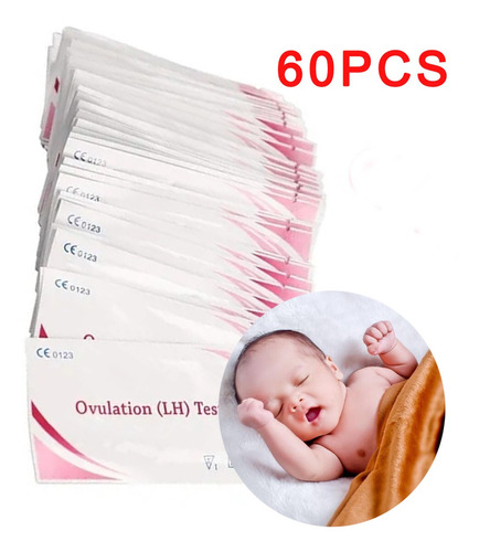 60 Tiras De Prueba De Ovulación Para El Embarazo Y La Ovulac