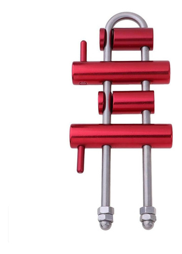 Dispositivo De Parada De Descenso De Rappel Rack De 4 Rojo