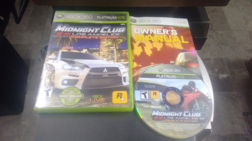 Midnight Club Los Angeles Completo Para Xbox 360,excelente