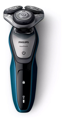 Rasuradora Philips AquaTouch S5420 azul neptuno y gris oscuro 100V/240V