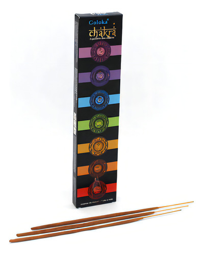 Incenso Massala Palito Goloka - Fragrância Variadas Fragrância CHAKRA - LINHA BLACK